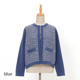 前身ツイードジャケット風カーディガン