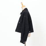 デニムフラップポケットブルゾン