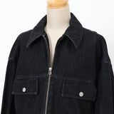 デニムフラップポケットブルゾン