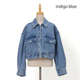 デニムフラップポケットブルゾン