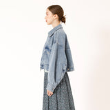 デニムフラップポケットブルゾン