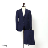 ロロピアーナストレッチ織り無地スーツ【Made in Japan】