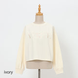 刺繍ロゴスウェット