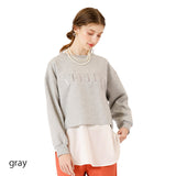 刺繍ロゴスウェット