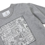 スクエアプリントTシャツ【Made in Japan】