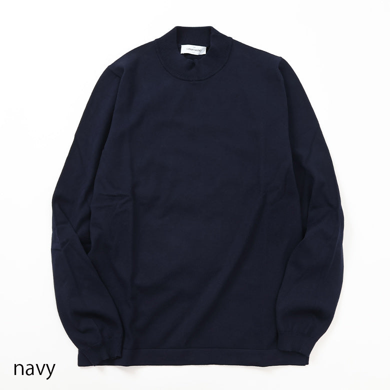Gran Sassoモックネックセーターネイビー50 Gran Sasso GRAN SASSO グランサッソ セーター 24171 25024