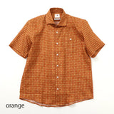 総柄プリントワイドカラーシャツ【Made in Japan】