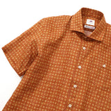 総柄プリントワイドカラーシャツ【Made in Japan】