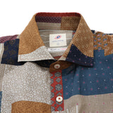 総柄プリントワイドカラーシャツ【Made in Japan】