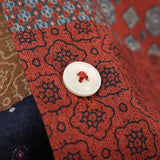 総柄プリントワイドカラーシャツ【Made in Japan】