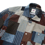 総柄プリントワイドカラーシャツ【Made in Japan】