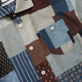 総柄プリントワイドカラーシャツ【Made in Japan】