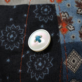 総柄プリントワイドカラーシャツ【Made in Japan】