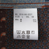 総柄プリントワイドカラーシャツ【Made in Japan】