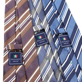 カラーダブルストライプネクタイ【Made in Italy】