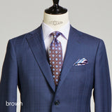 ブロックMIX小紋ネクタイ【Made in Italy】