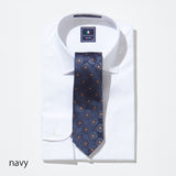 カラーブロック小紋ネクタイ【Made in Italy】
