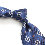 スクエアフラワー小紋ネクタイ【Made in Italy】