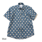 リネンドットプリントシャツ【Made in Japan】