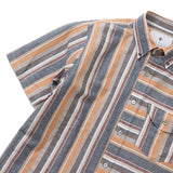 マルチカラーストライプギミックシャツ【Made in Japan】