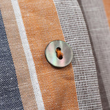 マルチカラーストライプギミックシャツ【Made in Japan】