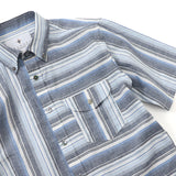 マルチカラーストライプギミックシャツ【Made in Japan】