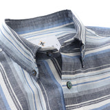 マルチカラーストライプギミックシャツ【Made in Japan】