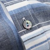 マルチカラーストライプギミックシャツ【Made in Japan】