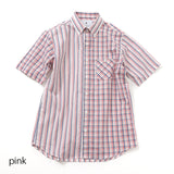 シアサッカー総柄ギミックシャツ【Made in Japan】