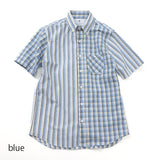 シアサッカー総柄ギミックシャツ【Made in Japan】