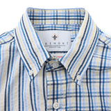 シアサッカー総柄ギミックシャツ【Made in Japan】