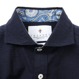 アメリカンコットンシアサッカーシャツ【Made in Japan】