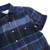 コットンボイルチェックワッシャーシャツ【Made in Japan】