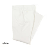 綿麻オックス無地クールマックスパンツ(ノータック)【Made in Japan】