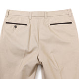 綿麻オックス無地クールマックスパンツ(ノータック)【Made in Japan】