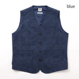 ツイルプリントアウターベスト【Made in Japan】