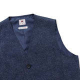 ツイルプリントアウターベスト【Made in Japan】