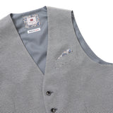 カラミ織りミニチェックベスト【Made in Japan】