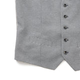 カラミ織りミニチェックベスト【Made in Japan】