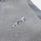 カラミ織りミニチェックベスト【Made in Japan】