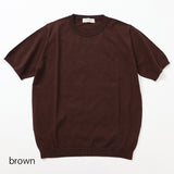 MOONCASTLE 半袖クルーニット【Made in JAPAN】