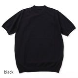 MOONCASTLE 半袖モックニット【Made in JAPAN】