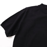 MOONCASTLE 半袖モックニット【Made in JAPAN】