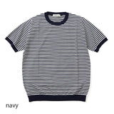 MOONCASTLE 半袖ボーダーニット【Made in JAPAN】