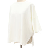 サラッとゴム地半袖ワイドニット