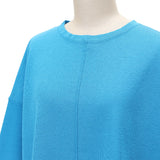 サラッとゴム地半袖ワイドニット