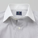 ストライプセミクレリックシャツ【Made in Japan】