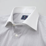 ストライプセミクレリックシャツ【Made in Japan】