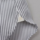 ストライプセミクレリックシャツ【Made in Japan】