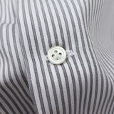 ストライプセミクレリックシャツ【Made in Japan】